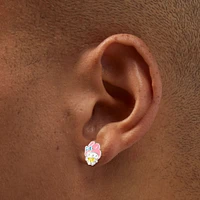 Sterling Silver My Melody® Enamel Stud Earrings