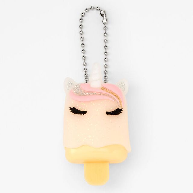 Initial Varsity Lip Gloss Keychain - A