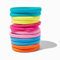 Rainbow Rolled Hair Ties - 12 Pack