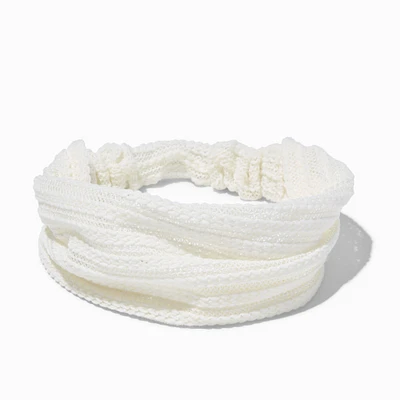 White Sheer Headwrap