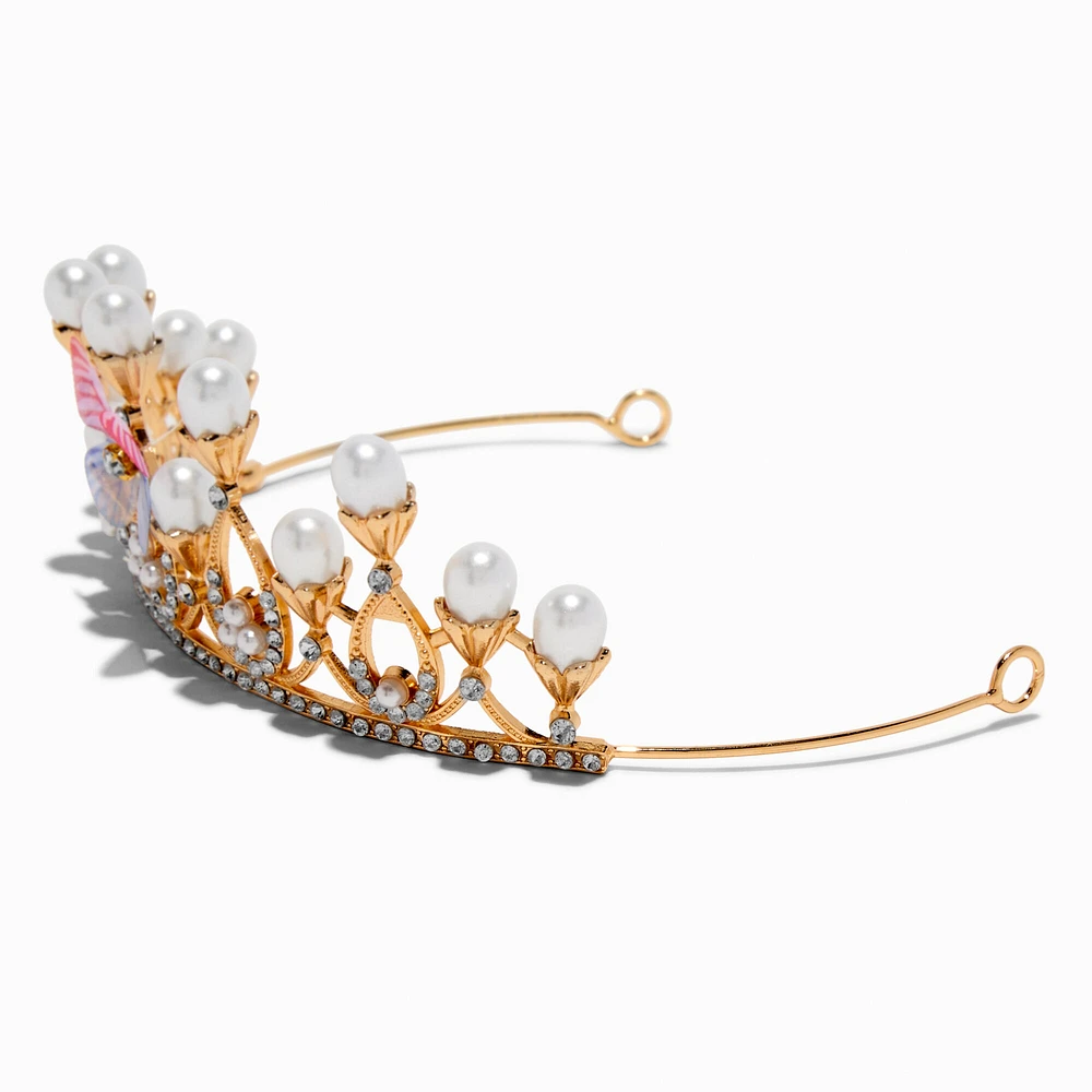 Claire's Club Pearl Butterfly Tiara