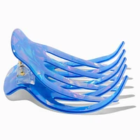 Iridescent Blue Medium Yoga Hair Claw