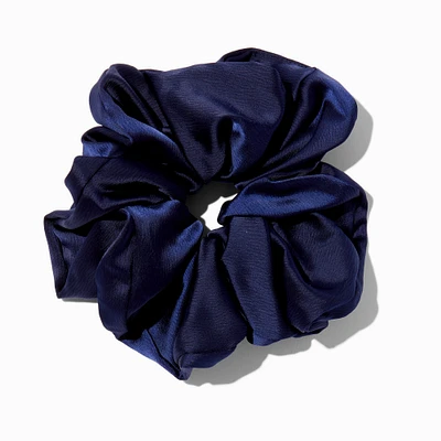 Navy Silky Giant Hair Scrunchie