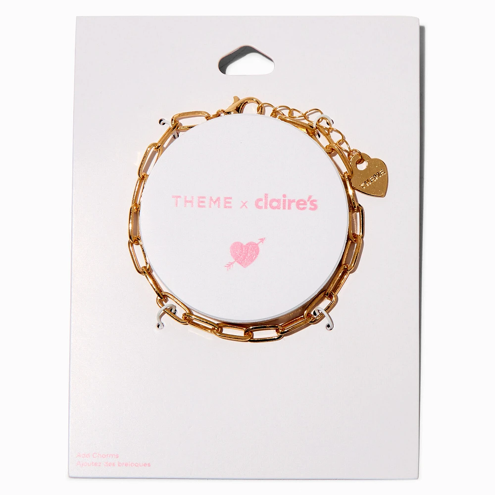 T H E M E x Claire's Gold-tone Paperclip Chain Bracelet