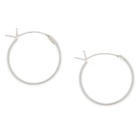 C LUXE by Claire's Sterling Silver 16MM Classic Hoop Earrings