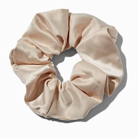 Tan Satin Hair Scrunchie