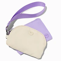 Lavender & White Nylon Coin Purse Set - 2 Pack