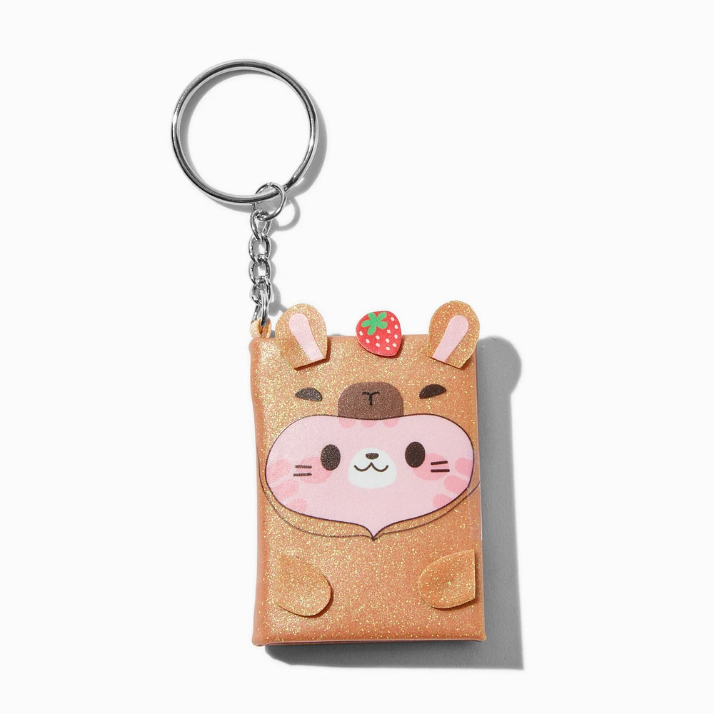 Capybara Mini Notebook Keychain