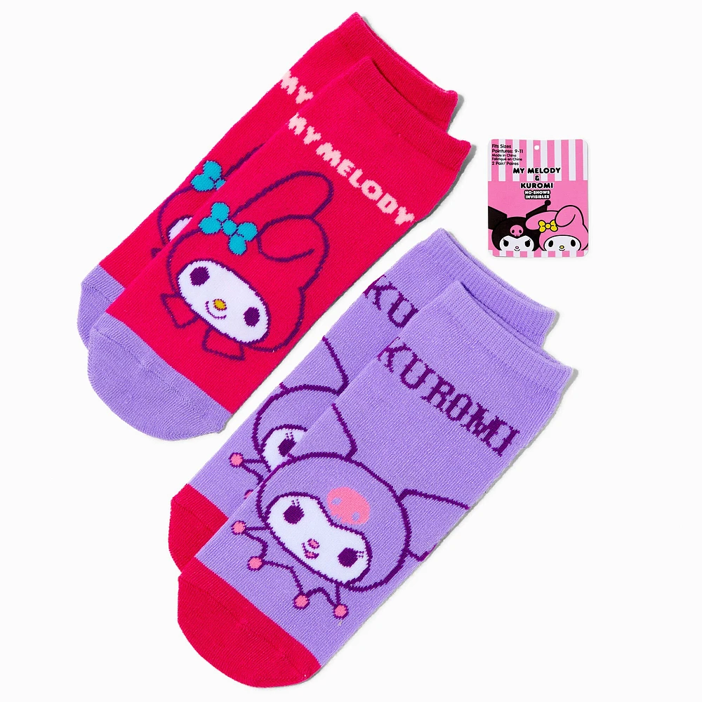 Sanrio® My Melody™ & Kuromi™ No-Show Socks - 2 Pack