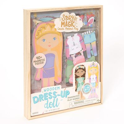 Story Magic™ Wooden Dress-Up Doll Playset