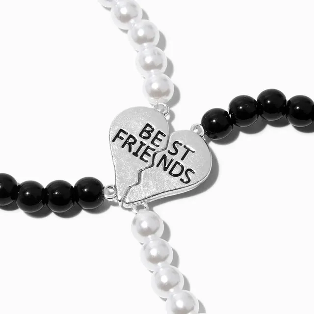 Best Friends Glow in the Dark Split Heart Charm Bracelets - 2 Pack