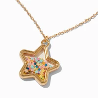 Claire's Club Gold-tone Shaker Star Pendant Necklace