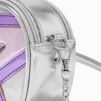 Puffy Star Silver Camera Crossbody Bag