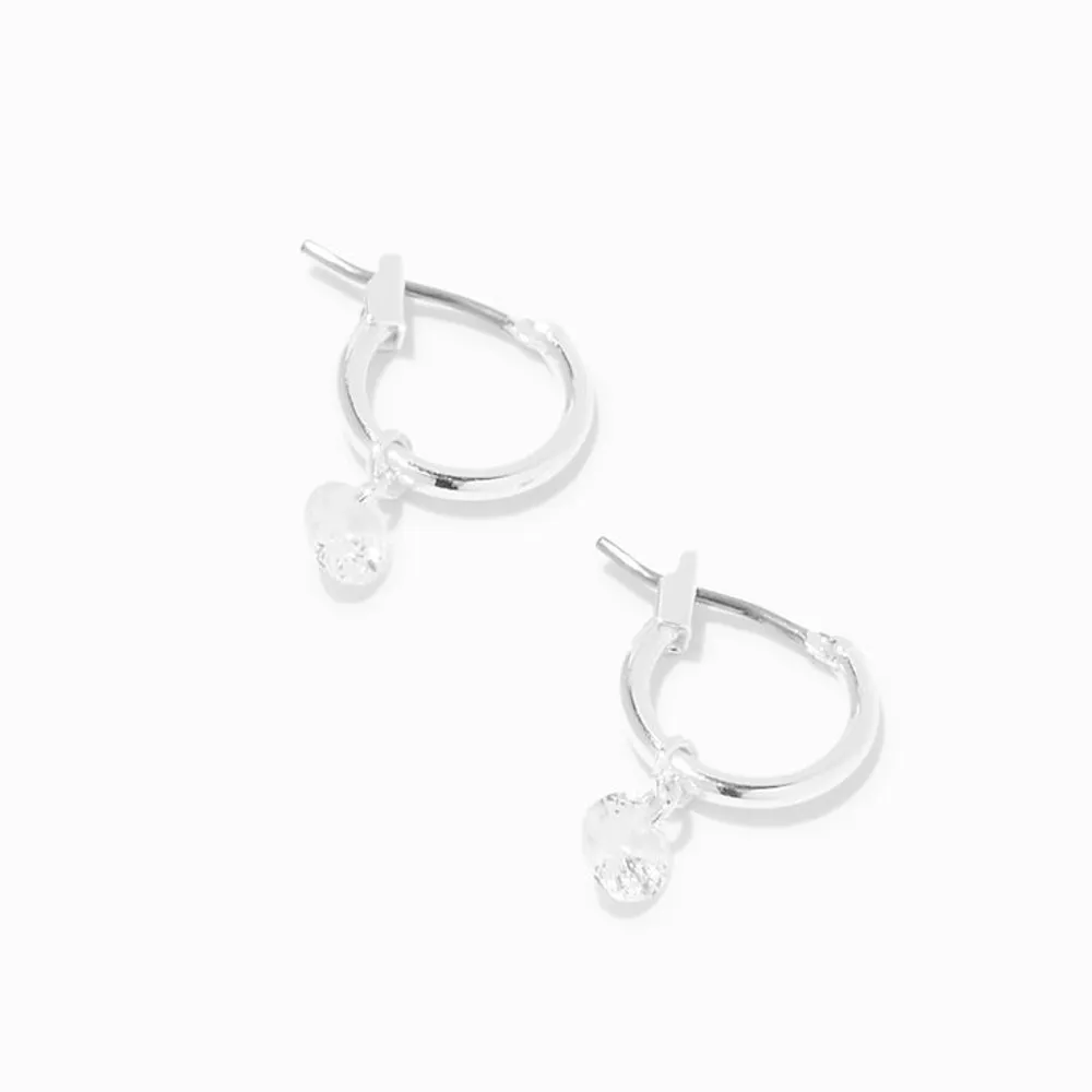 Silver Spider Stone Stud Earrings  Claires