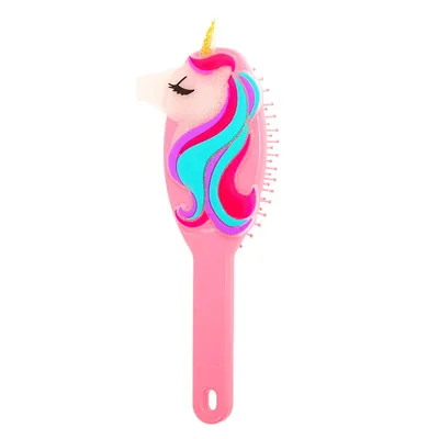 Unicorn Pink Paddle Hair Brush