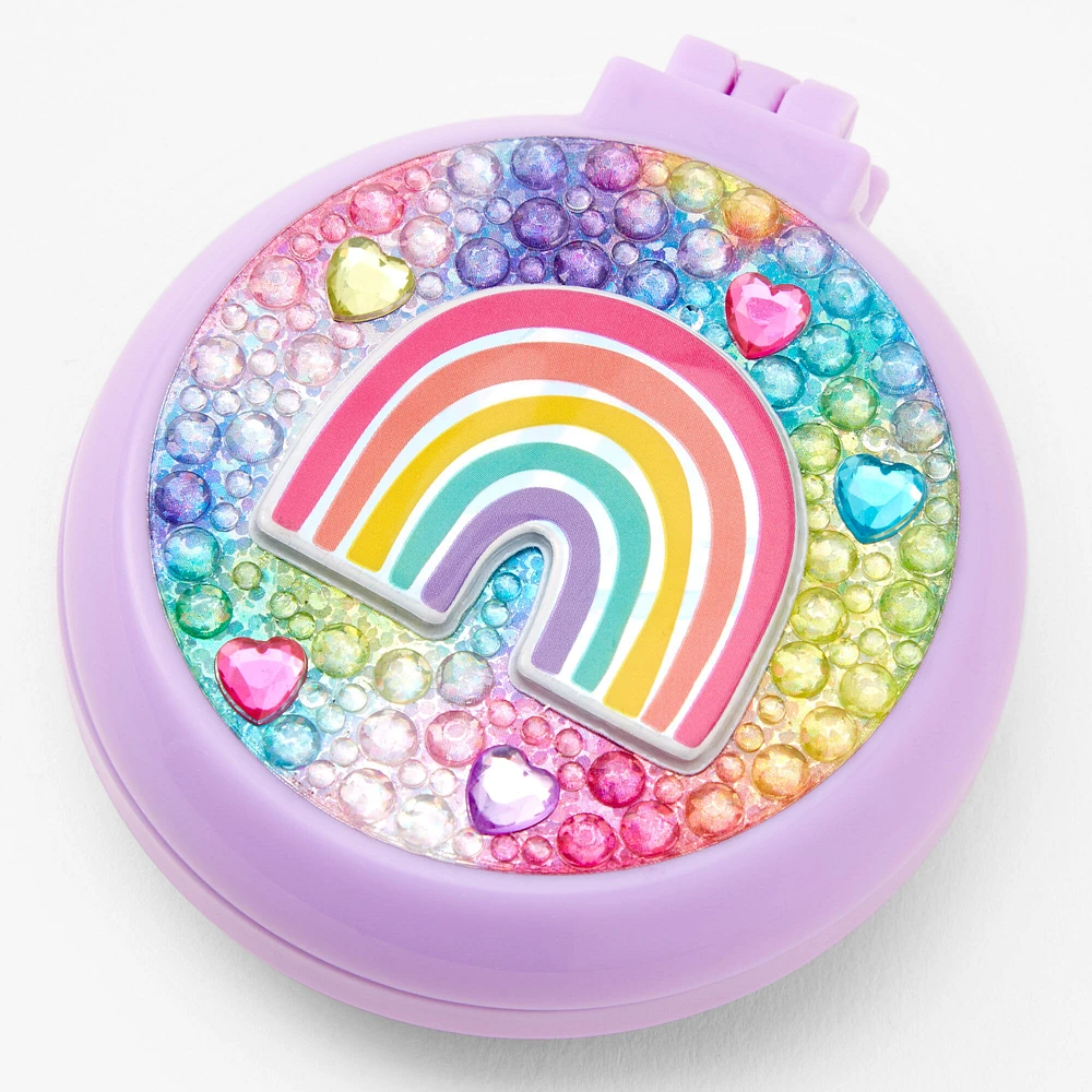 Rainbow Bling Pop-Up Hair Brush