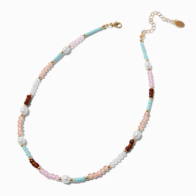 Beaded Faux Freshwater Pearl Necklace