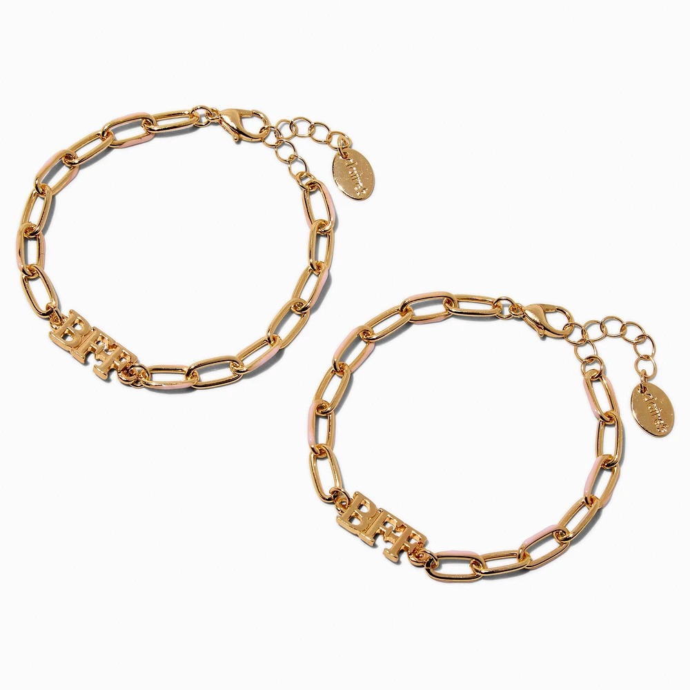 Best Friends Gold-tone Chain Bracelets - 2 Pack