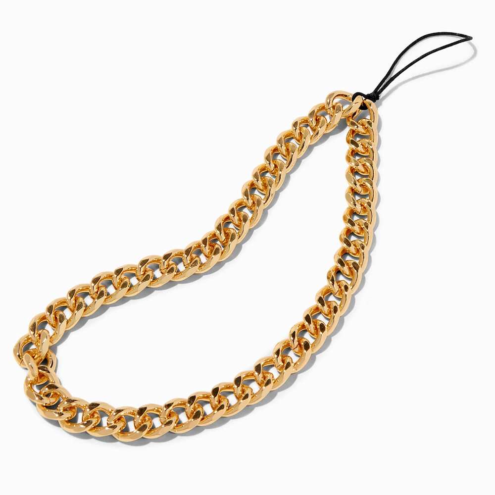 Gold Chunky Chain Link Phone Wrist Strap