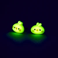 Glow in the Dark Chick Stud Earrings