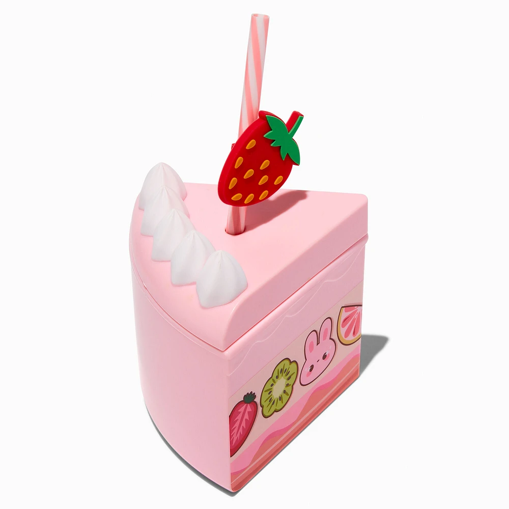 Strawberry Cake Slice Water Bottle