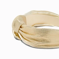 Champagne Lurex Knotted Headband