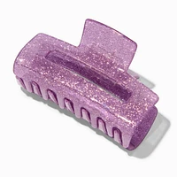 Purple Glitter Medium Hair Claw