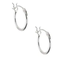 Sterling Silver Cubic Zirconia Stud & Hoop Earrings - 3 Pack