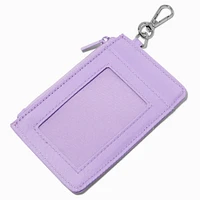 Lavender Purple Nylon Credit Card Case