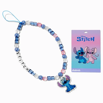 Disney Stitch Claire's Exclusive BFF Beaded Phone Wrist Strap