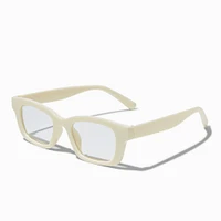 Light Yellow Rectangular Clear Lens Frames