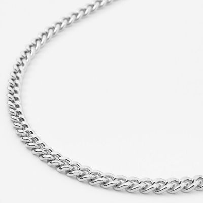 Silver Cuban Chain 20" Necklace