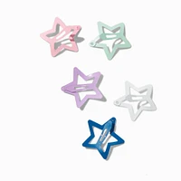 Claire's Club Starry Cut-Out Snap Hair Clips - 5 Pack