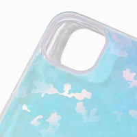 Blue Holographic Wavy Protective Phone Case - Fits iPhone® 15 Plus