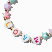 Claire's Club Love Star Beaded Stretch Bracelets - 3 Pack