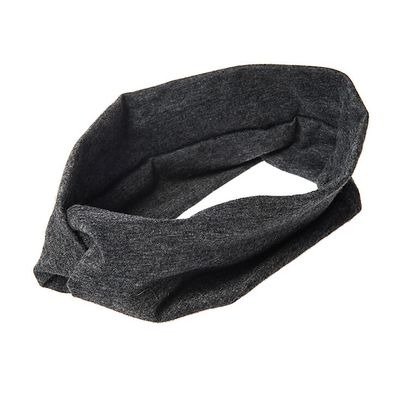 Wide Jersey Twisted Headwrap - Charcoal
