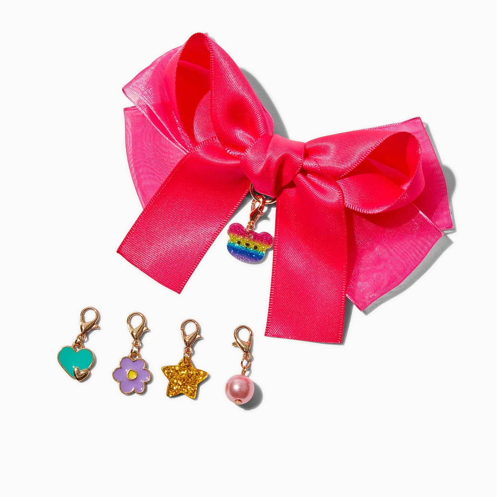 Claire's Club Make-It-Yourself Pink Hair Bow Accessory Kit