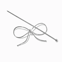 Silver-tone Bow Hair Pin