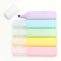 Inspirational Messages Pastel Highlighter Set - 5 Pack