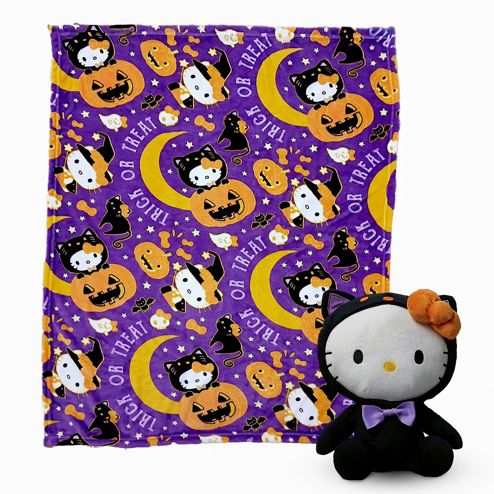 Hello Kitty® Halloween Hugger Pillow & Silk Touch Throw Set