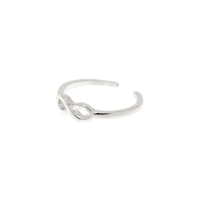 Silver Infinity Toe Ring