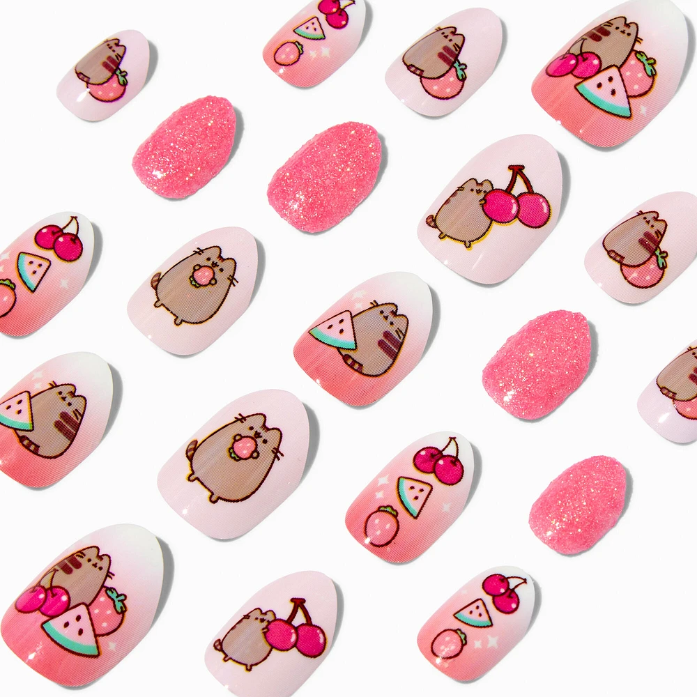 Pusheen® Fruits Press On Faux Nail Set - 20 Pack