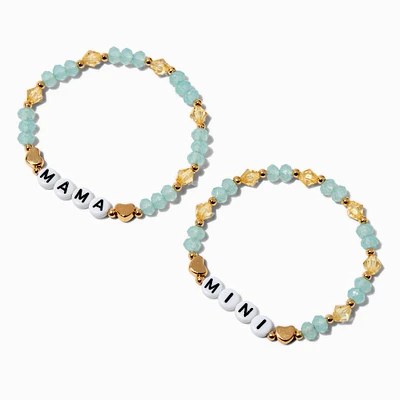 Best Friends ''Mama & Mini'' Beaded Stretch Bracelets - 2 Pack