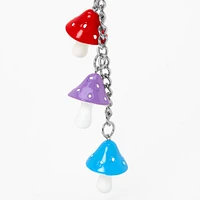 Triple Mushroom Charm Keychain