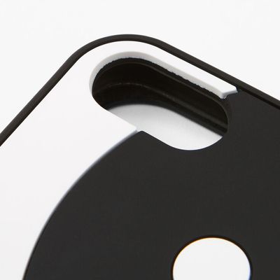 Black & White Yin Yang Silicone Phone Case - Fits iPhone 6/7/8/SE