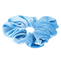 Medium Sky Blue Velvet Hair Scrunchie