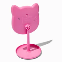 Pink Cat Shaped Light-Up Mirror