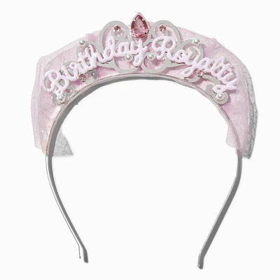 Birthday Royalty Glitter Tulle Headband