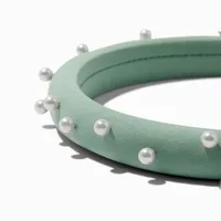 Green Pearl Embellished Headband
