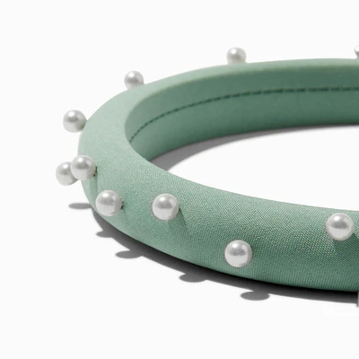 Green Pearl Embellished Headband